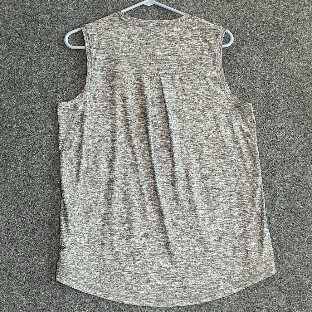 LOT Of 2 ATHLETA Women's Workout Sleeveless Tanks (Black & Grey) MEDIUM - Picture 7 of 12